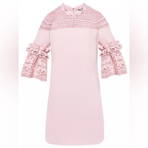 Ted Baker Dress Lucila Lace Panel Shift Mini in Pink